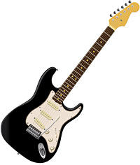 black stratocaster